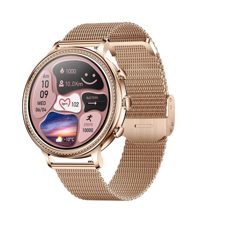 WatchLady, montre connectée pour femmes -  appels, SMS, Santé et Sport